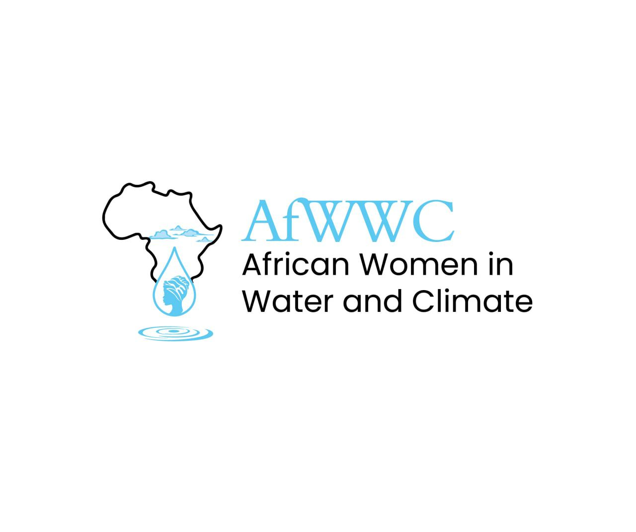 African woman in water climate